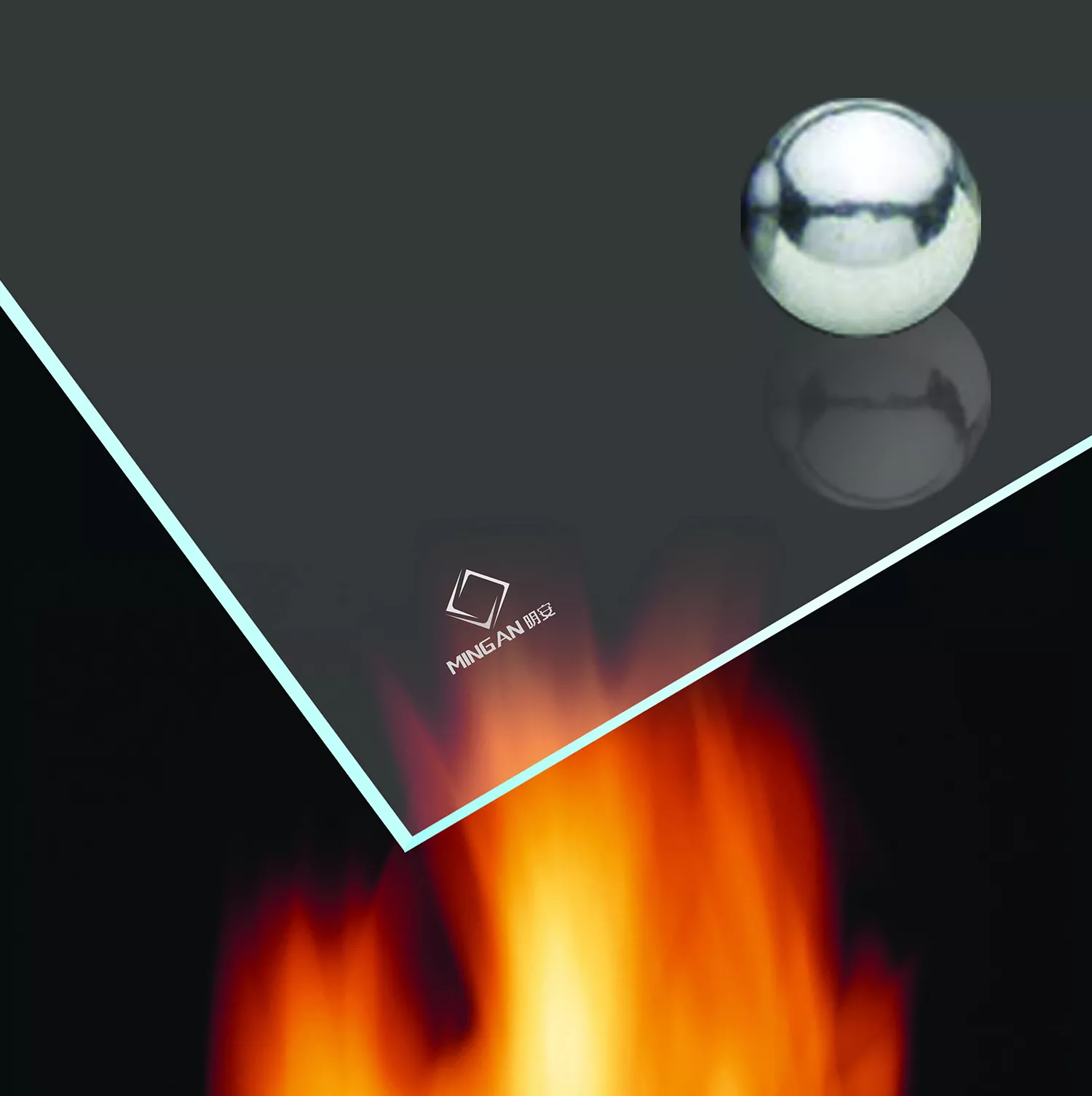 Fire-resistant glass